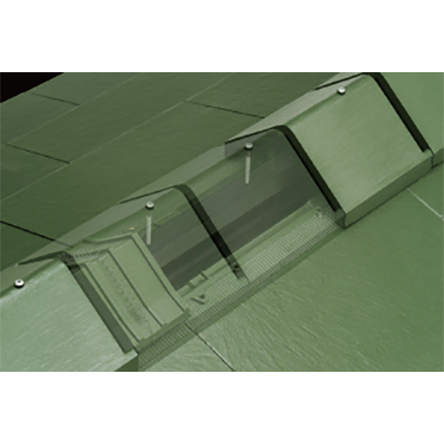 棟涼 同質換気瓦タイプ 換気8寸三角棟瓦-富士スレート株式会社