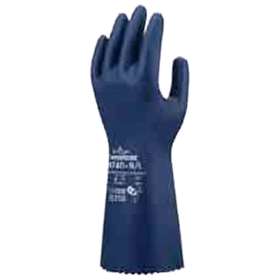 ニトリルゴム製化学防護手袋 CN740-ショーワグローブ株式会社