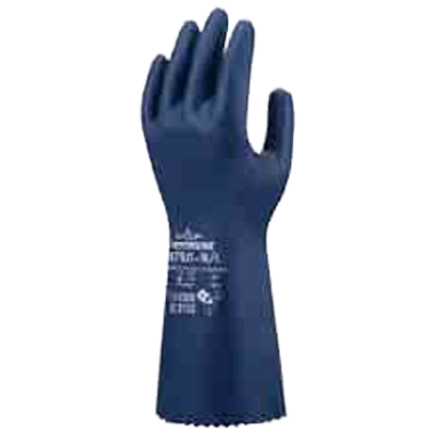 ニトリルゴム製化学防護手袋厚手タイプ CN750-ショーワグローブ株式会社