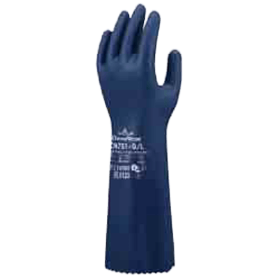 ニトリルゴム製化学防護手袋厚手ロングタイプ CN751-ショーワグローブ株式会社