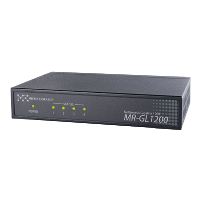 ギガビットイーサネット対応ブロードバンドルーターNetGenesisGigaLink1200 MR-GL120-株式会社マイクロリサーチ