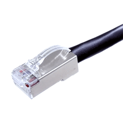 LANケーブル カテゴリ6 STP ブラックケーブル-エイム電子株式会社