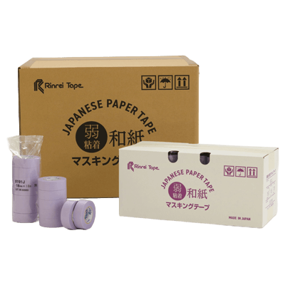 和紙 マスキング用 弱粘着 和紙マスキングテープ #191J-リンレイテープ株式会社