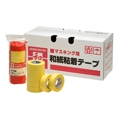 和紙 マスキング用 和紙粘着テープ-リンレイテープ株式会社