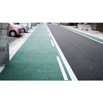 排水性舗装表面強化 MMA樹脂系 セラドレン-美州興産株式会社