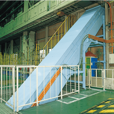 チップコンベヤー 切粉の集中＆長距離搬送にベストフィット Fシリーズ F-56-榎本ビーエー株式会社