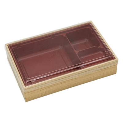 ケース売 折箱 AR-8L 多聞杉 透明蓋付 7788-株式会社日野折箱店