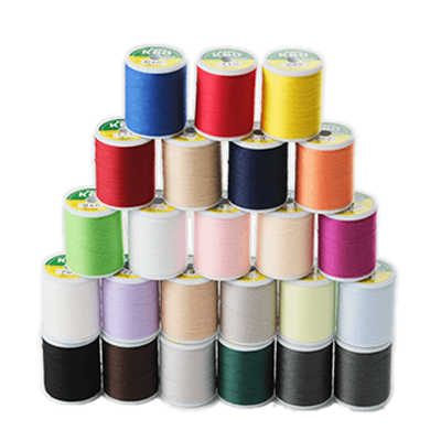 【24色セット】 国産 ミシン糸 スパン糸 200m巻 60番手-株式会社斎藤撚糸