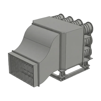 流体実験装置 シャシーダイナモ用送風装置-株式会社ながれ技術研究所