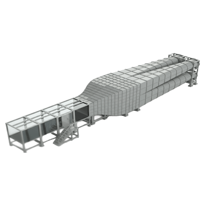 大型風洞装置 (建築風洞、境界層風洞、屋外対応型風洞等) 建築風洞／境界層風洞-株式会社ながれ技術研究所