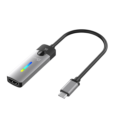 ディスプレイアダプター USB-C to HDMI 2.1 RGB 4K 144Hz 変換アダプタ JCA157-加賀ソルネット株式会社