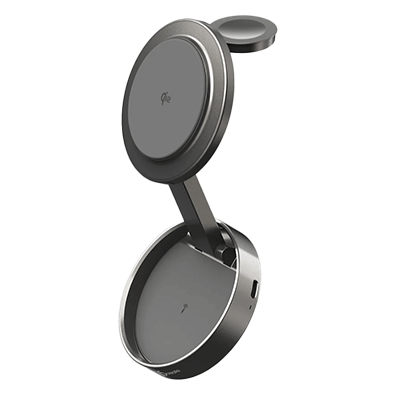 充電器 Qi2対応3in1ポータブル・ワイヤレス充電ステーション-j5create