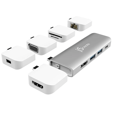 専用マルチアダプター USB-C モジュラー 11in1 ミニドック JCD389-加賀ソルネット株式会社