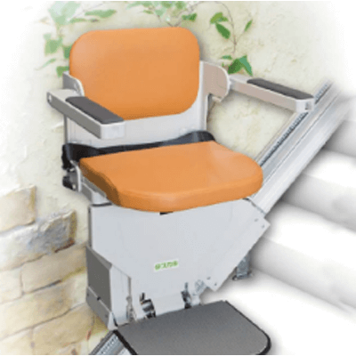 屋外直線型の階段昇降機 タスカルOSTⅡ-有限会社スマイルケア