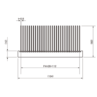 大型半導体用 (強制空冷・水冷用) 強制空冷用ヒートシンク K series-株式会社丸三電機