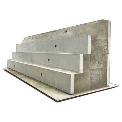 擁壁・法面保護工 ハーフプレスキャスト重力式擁壁 ドラゴンウォール-ケイコン株式会社