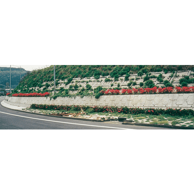 擁壁・法面保護工 大型ブロック積擁壁 腰積みタイプ ウエストン-ケイコン株式会社