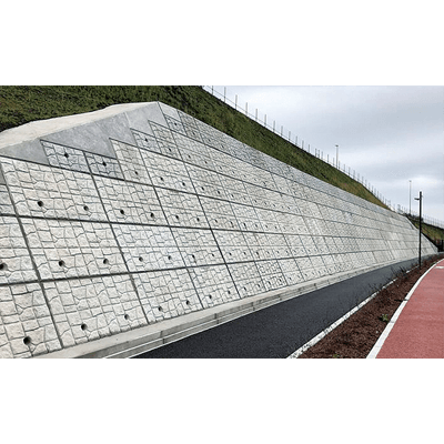 擁壁・法面保護工 大型ブロック積擁壁 自立式 どっきんくん-ケイコン株式会社