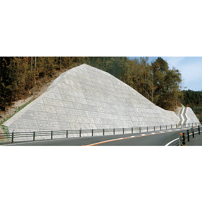 擁壁・法面保護工 切土補強土壁工法 PAN WALL 工法-ケイコン株式会社