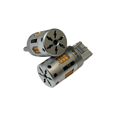 NISSAN GT-R用ハイフラキャンセラー内蔵 LEDウインカーバルブ (前後左右 4個セット) GTR R35 (MY07～MY25)-株式会社峰