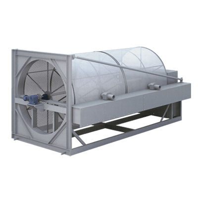 高性能ドラム型ケージローラー式集塵装置 トロンメルエヤーフィルター-株式会社辰巳エヤーエンジニアリング