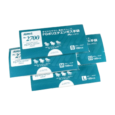 クリーングローブ FGポリエチグローブ 内エンボス 2700-オカベテック株式会社
