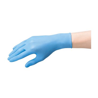 クリーングローブ ニトリルグローブPFタフロング/青 2155-オカベテック株式会社