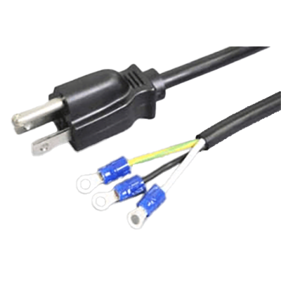 電源ケーブル (3Pプラグ／丸型絶縁被覆圧着端子) ＜15A-125V＞ | 株式
