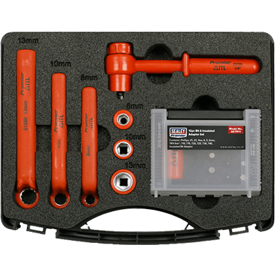 ハイブリッド&電気自動車バッテリー用絶縁工具19種セット-オガワ精機株式会社