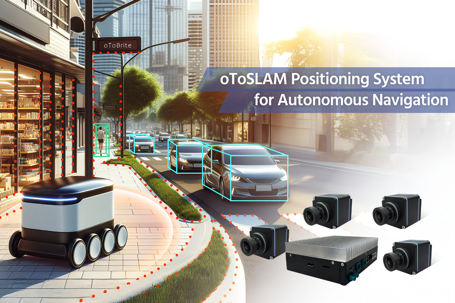 ADAS・自動運転システム 自律航行のための高精度な自己位置推定とマッピング oToSLAMビジョンAI測位システム (VSLAM)-oToBrite Electronics, Inc.