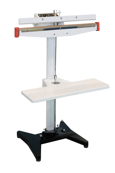 Pressure sealer Sealing system for heat sealing plastic bags for food, etc. or binding them with adhesive tape or ties EH-600T type-Newlong Machine Works, Ltd.