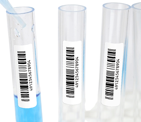 バーコードナンバリングシール-超低温対応 JAN ナンバリングシール 31.75×9.53 白ポリエステル