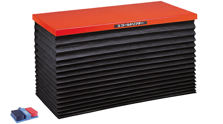 ネジ式テーブルリフト ブラシレスミニジャバラ付シリーズ (単相100/200Vタイプ) GLM-150-58VTJ-100-渡部工業株式会社