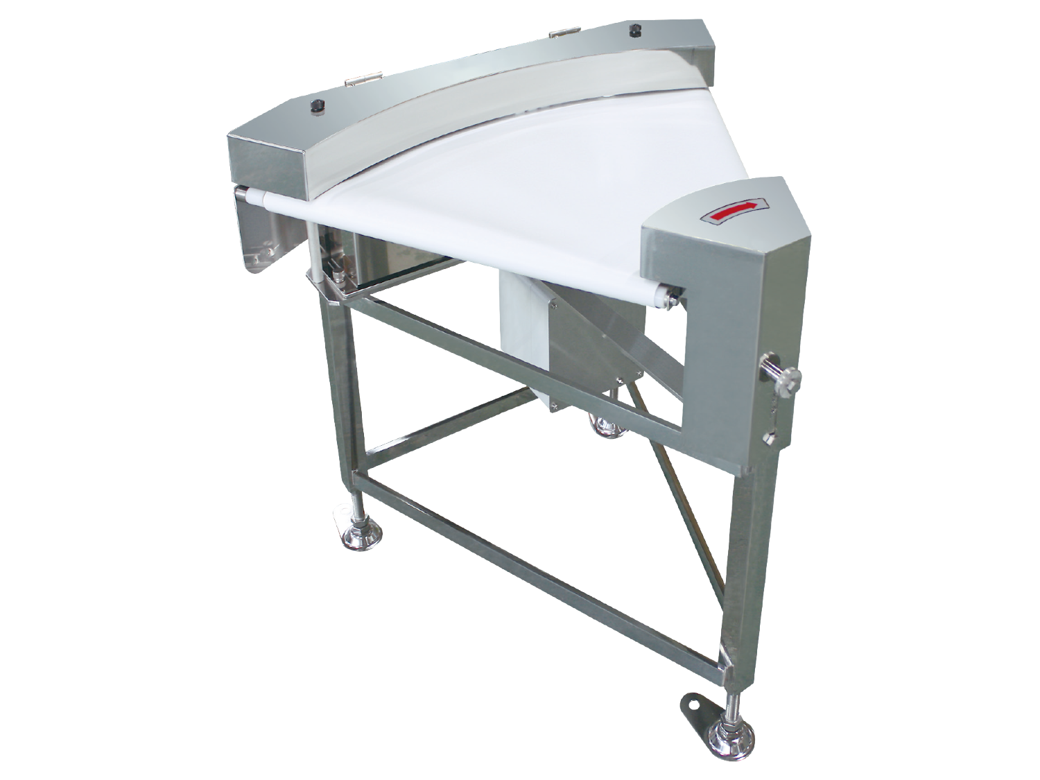 GFBC-60°-Clip drive that clips and rotates, a further breakthrough in magnetic technology Clip conveyor series Clip drive curved belt conveyor GFBC