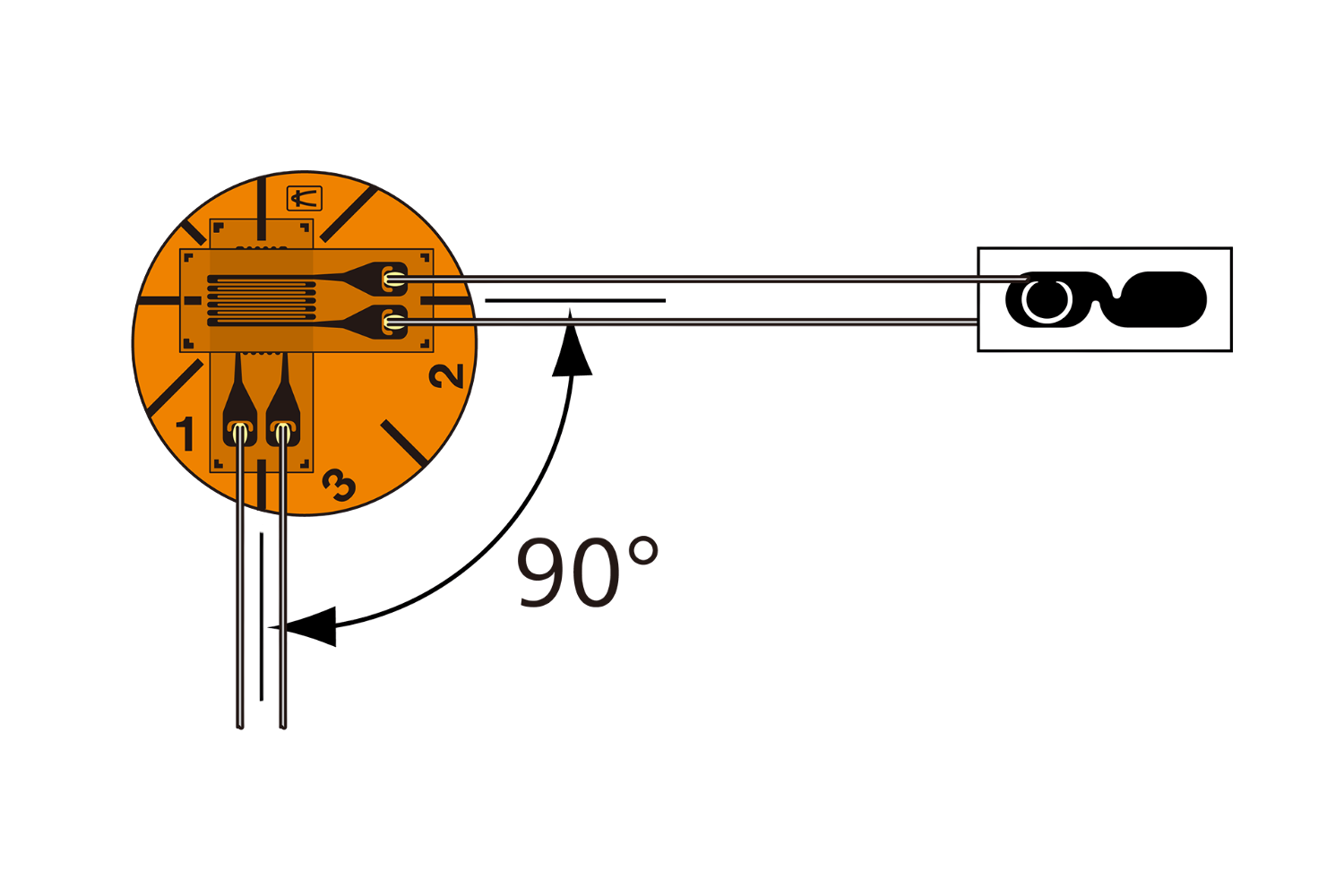 KFGS-1-120-D16 T-F7-Eigenspannungsmessgerät KFGS