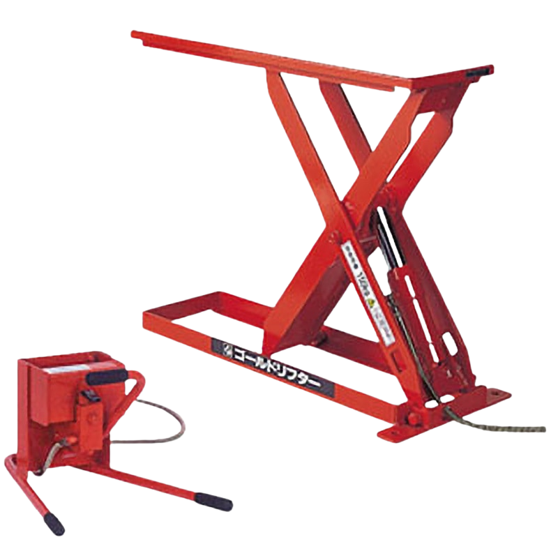 油圧式テーブルリフト 超低床スリム足踏式GLSHシリーズ-渡部工業株式会社