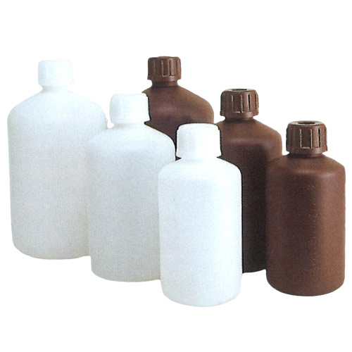 【100㏄～30Lまで対応】規格ボトル 細口 ナチュラル/茶色-2L 細口 ナチュラル