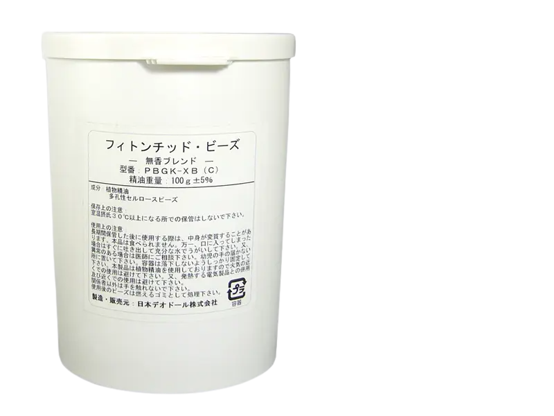 森林浴消臭器 植物精油消臭剤 ビーズ-日本デオドール株式会社