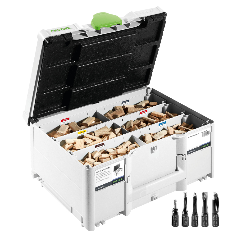 FESTOOL ドミノDF500用 ドミノチップセットDSシステナ―入り DS4/5/6/8/10 【576794】005.27.049-株式会社エフマシン