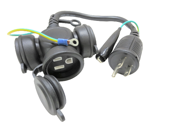 Auxiliary cord, outdoor rainproof extension cord, with picot plug (2-core, 3-core)-Taikatsu Sangyo Co., Ltd.