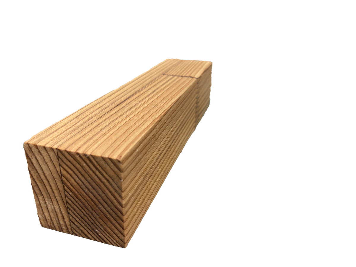 「木の意匠」を建物に持たせることができる不燃木材 もえんげん®すぎ不燃集成材　NM-1716-すぎ不燃集成材「もえんげん」趣