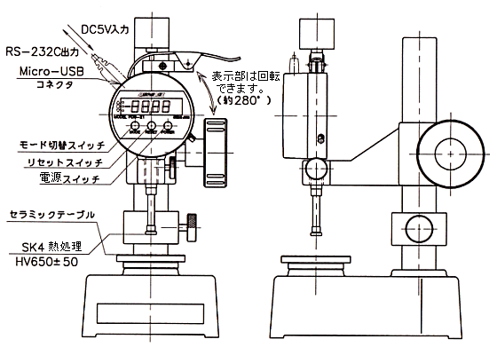 定圧厚み測定器 デジタルタイプFFDシリーズ-FFD-8