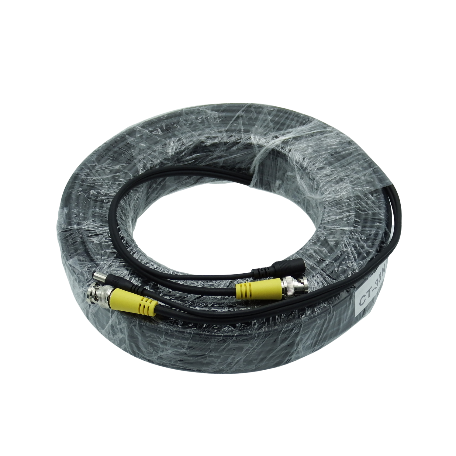 防犯カメラ ケーブル 4K対応 電源・映像ワンケーブル配線 3C-2B 二重シールド CT-30N BNC/30m-セキュテック株式会社