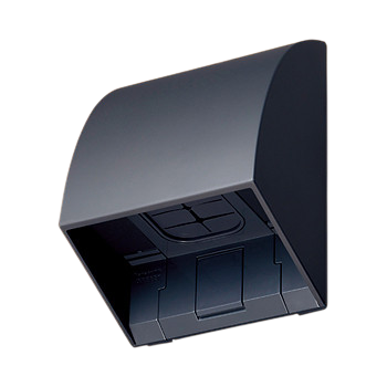 Panasonic スマート防雨入線カバー（露出・埋込両用）（ブラック） WP9631B/CT-A251-セキュテック株式会社