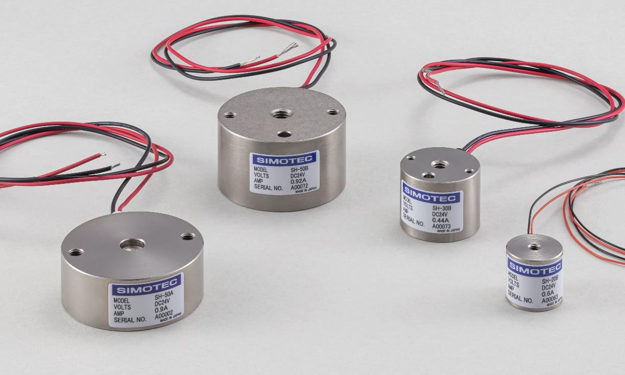 -Switches ON/OFF with instant energization. Magnetic attachment device that continues to attract without energization. Switching mug holder