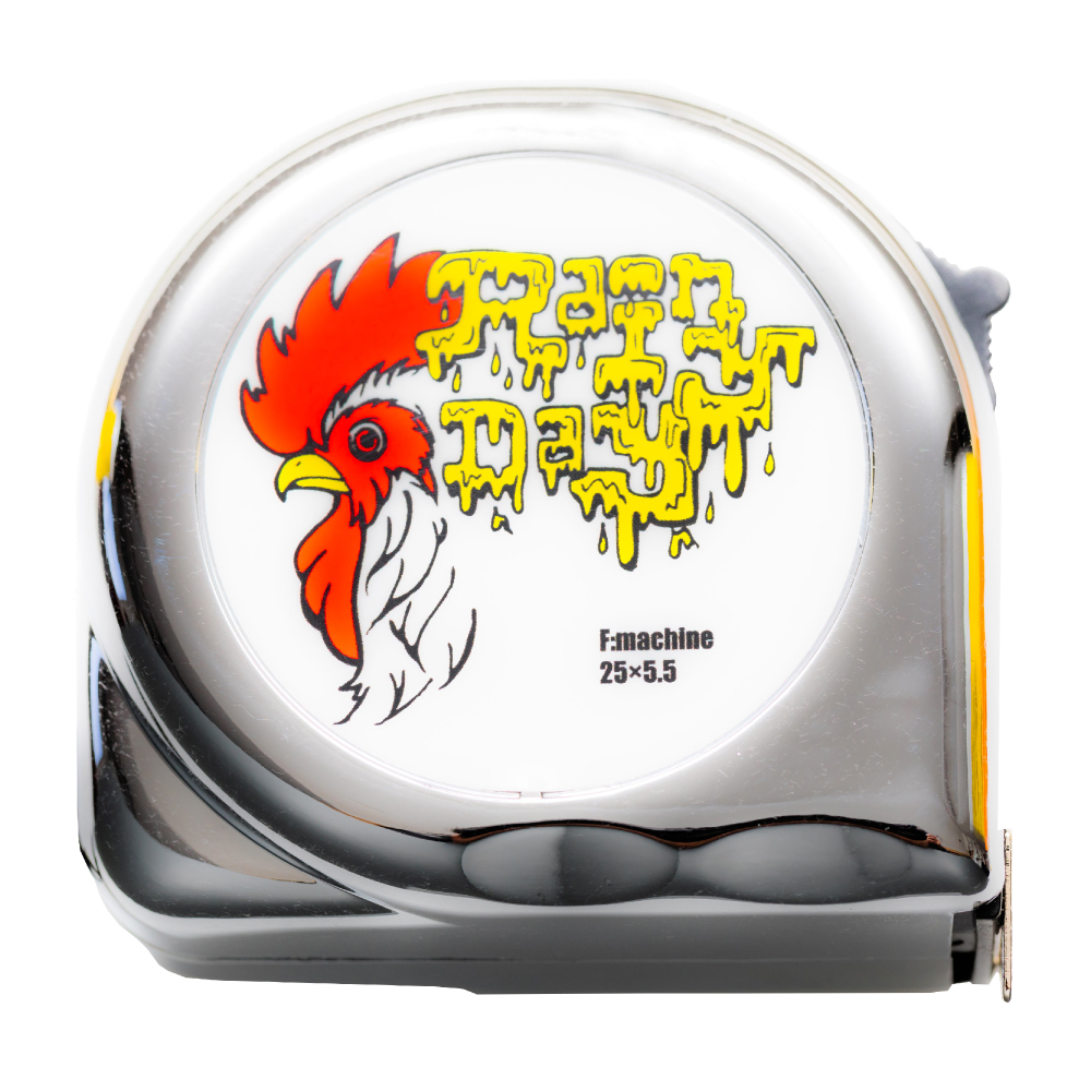 【オリジナル】コンベックス 25mm×5.5m ｜エフマシンオリジナル/メジャー-No.09 クックドゥドゥルドゥ
