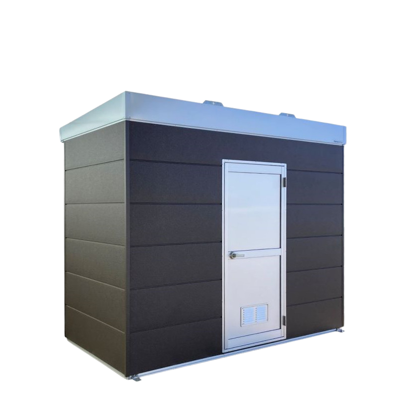 高級屋外トイレユニット「コムズトイレプラス」 水洗タイプ (3室／洋式+手洗+洋式) プレミアム-株式会社ハマネツ