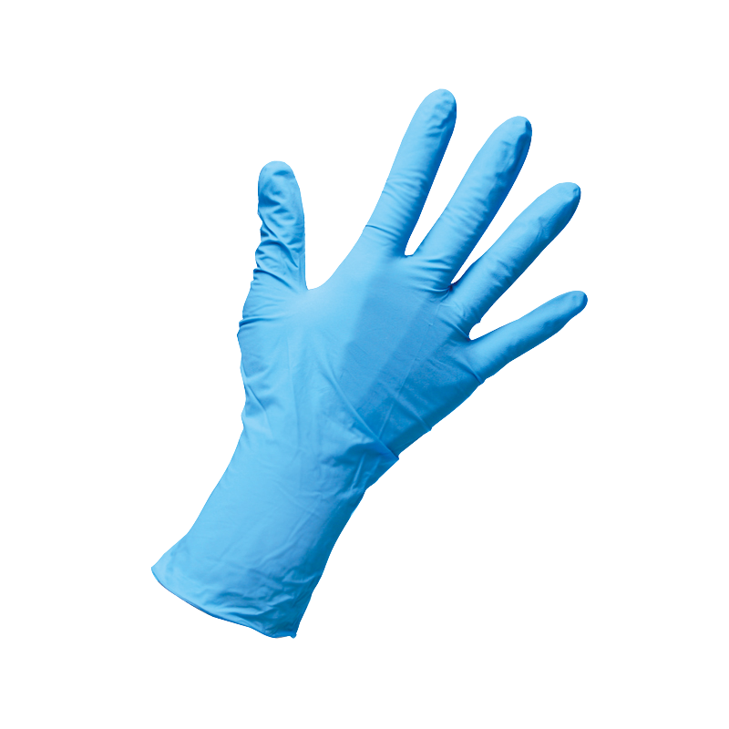 ニトリル手袋盛付用-ニトリル手袋盛付用 ブルー パウダー付 SS