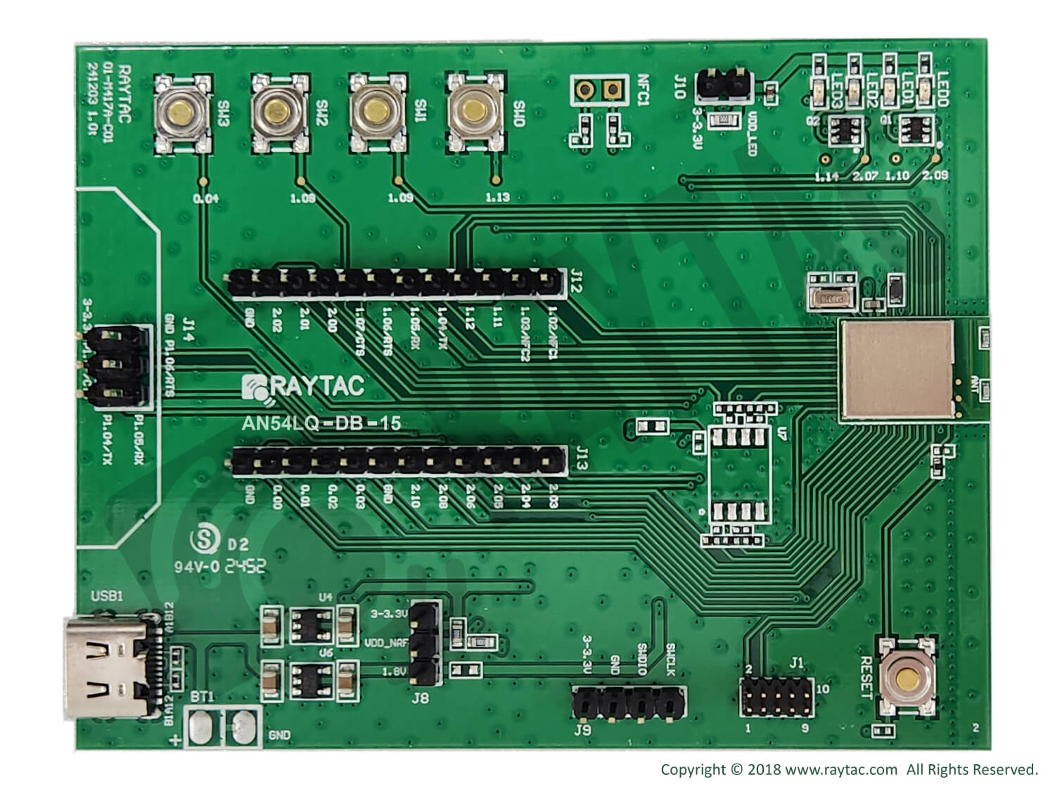 【技適取得済】Raytac Bluetooth Low Energy 開発ボード(Nordic SoC)-株式会社フクミ