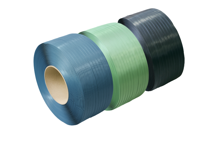 Recycled PP Band Width 15mm x Length 2,500m Blue Black Green Yellow eSH Type for Automatic Strapping Machines Green Light Band-Recycled PP Band Green Light Band for Automatic Strapping Machines
